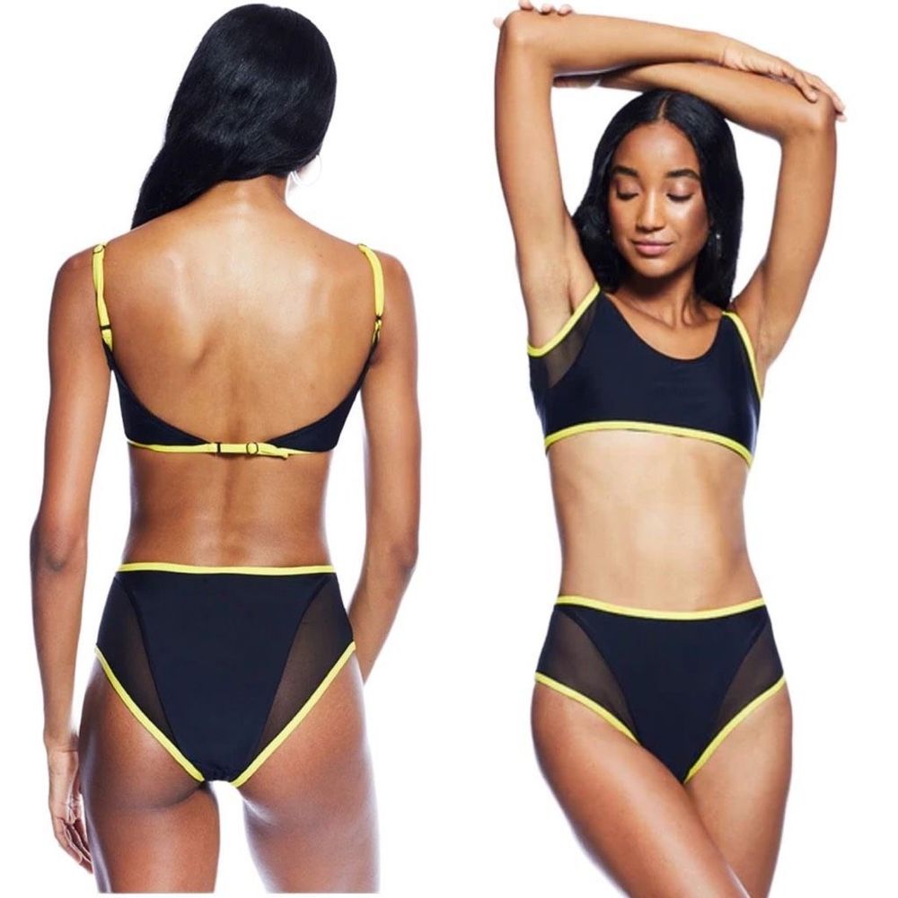 Yellow + Black Chromat Bikini